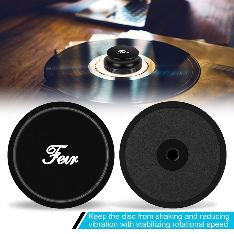 Feir Record Weight Stabilizer Turntable Clamp - 14oz Premium Aluminum Weight Clamps for HiFi Turntable Vinyl Disc LP Record Player - Image 4